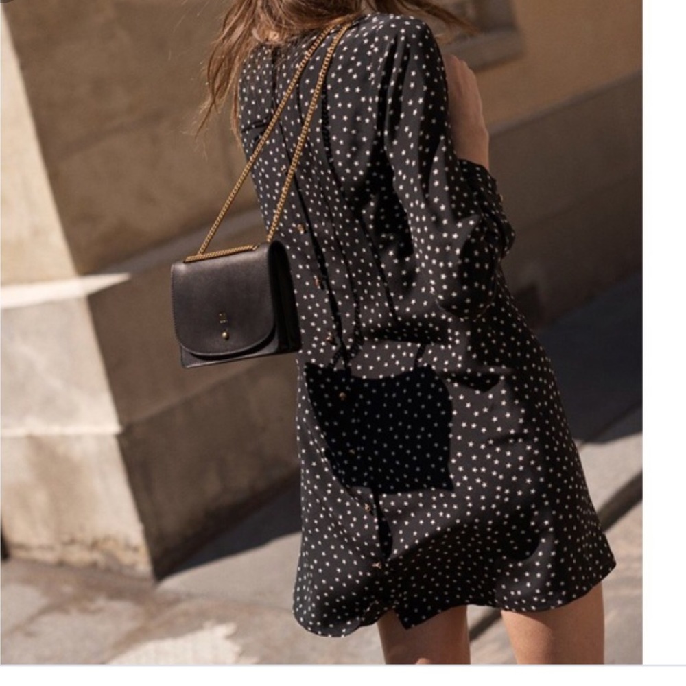 Madewell Star Silk Button Back Dress